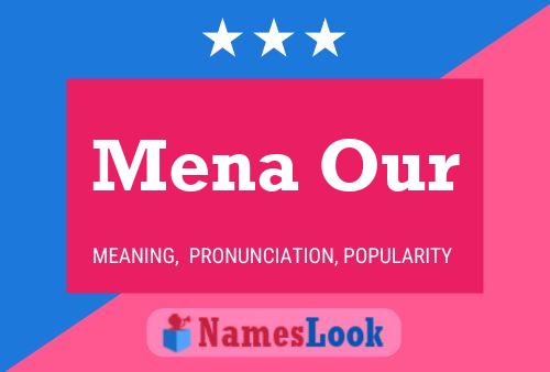 Mena Our Name Poster