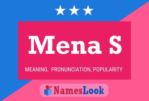 Mena S Name Poster