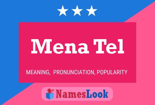 Mena Tel Name Poster