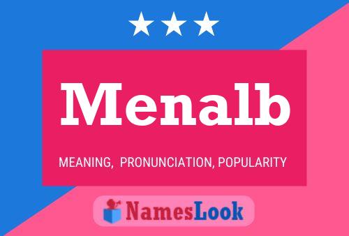 Menalb Name Poster