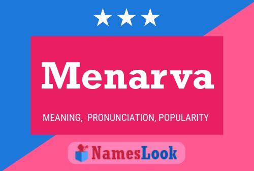 Menarva Name Poster