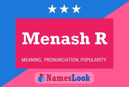 Menash R Name Poster