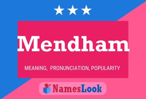 Mendham Name Poster