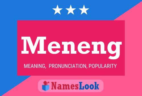 Meneng Name Poster