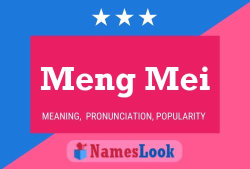 Meng Mei Name Poster