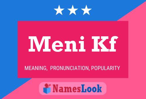 Meni Kf Name Poster