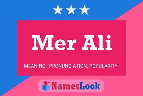 Mer Ali Name Poster