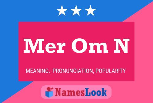 Mer Om N Name Poster