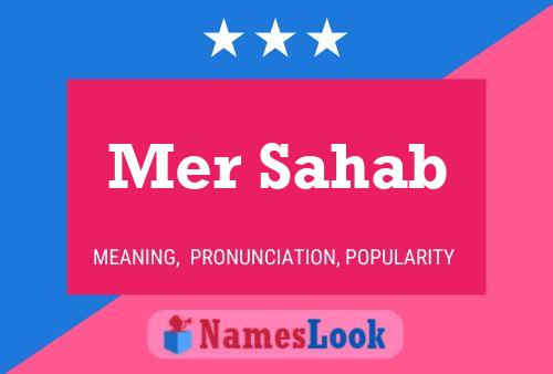 Mer Sahab Name Poster