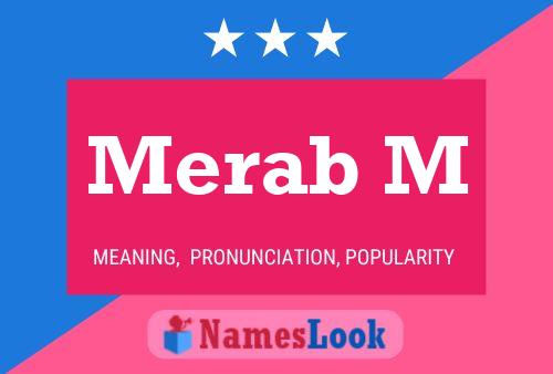 Merab M Name Poster