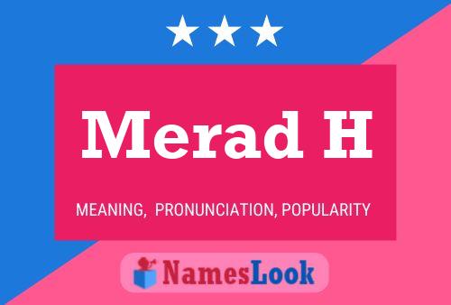 Merad H Name Poster