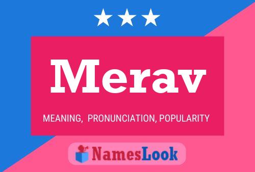 Merav Name Poster