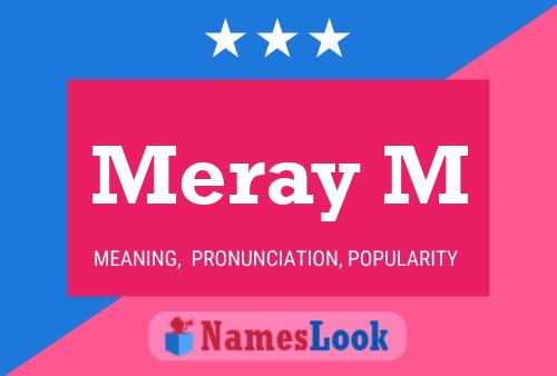 Meray M Name Poster