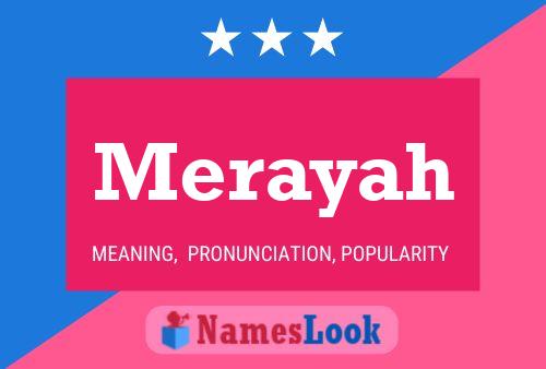 Merayah Name Poster