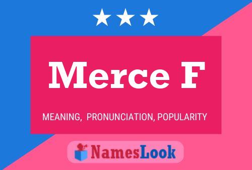 Merce F Name Poster