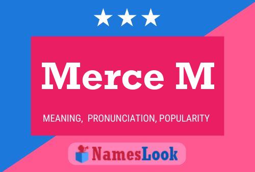 Merce M Name Poster