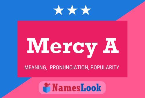 Mercy A Name Poster