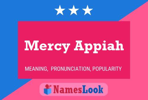 Mercy Appiah Name Poster