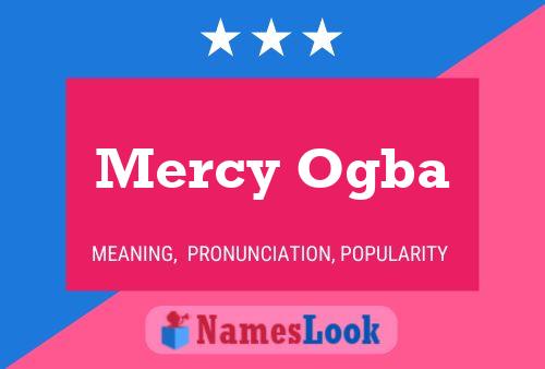 Mercy Ogba Name Poster