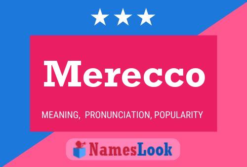 Merecco Name Poster