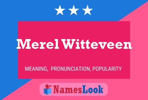 Merel Witteveen Name Poster