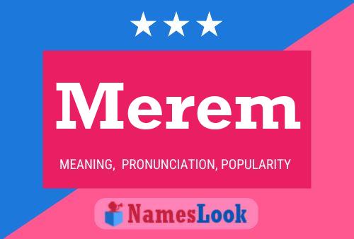 Merem Name Poster