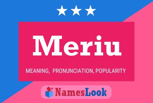 Meriu Name Poster