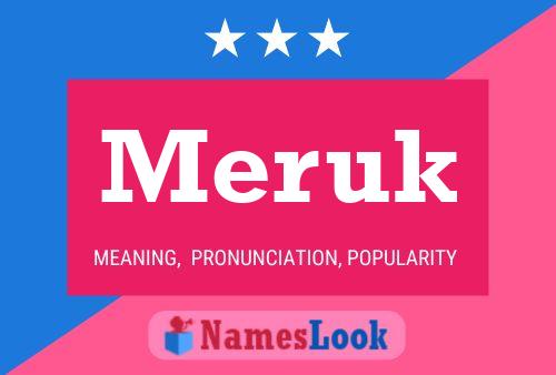 Meruk Name Poster