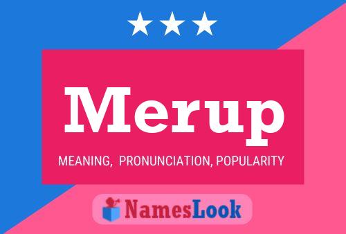 Merup Name Poster