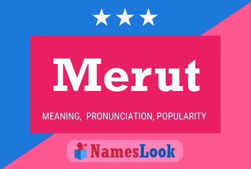 Merut Name Poster