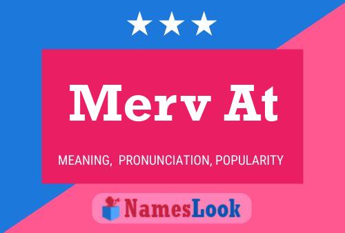 Merv At Name Poster