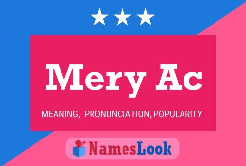 Mery Ac Name Poster