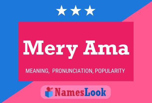 Mery Ama Name Poster