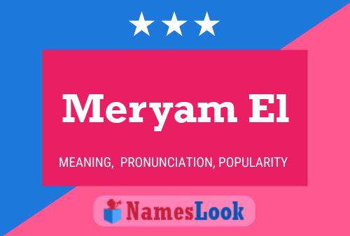 Meryam El Name Poster