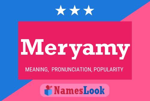 Meryamy Name Poster