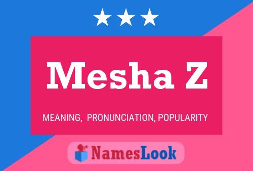 Mesha Z Name Poster