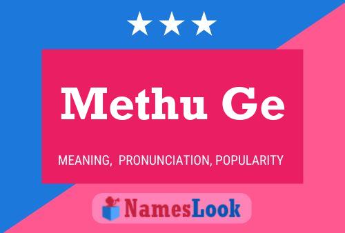 Methu Ge Name Poster