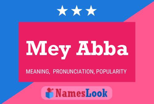 Mey Abba Name Poster