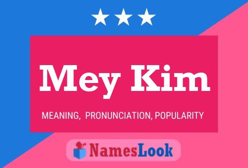 Mey Kim Name Poster