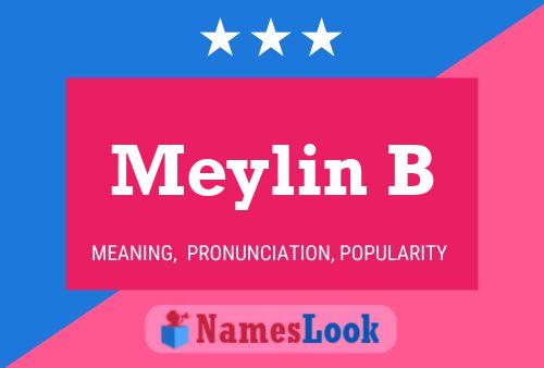 Meylin B Name Poster