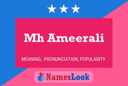 Mh Ameerali Name Poster