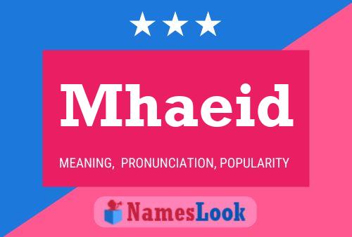 Mhaeid Name Poster