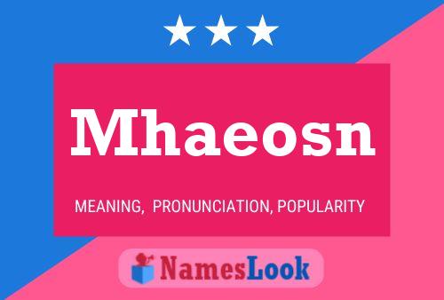 Mhaeosn Name Poster