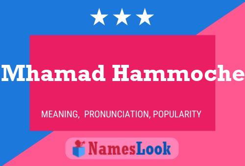 Mhamad Hammoche Name Poster