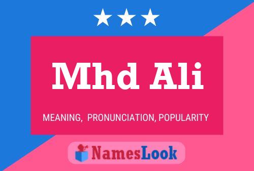 Mhd Ali Name Poster