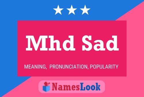 Mhd Sad Name Poster