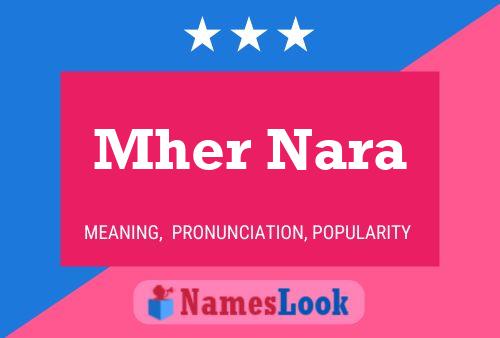 Mher Nara Name Poster