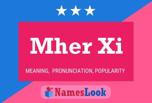 Mher Xi Name Poster