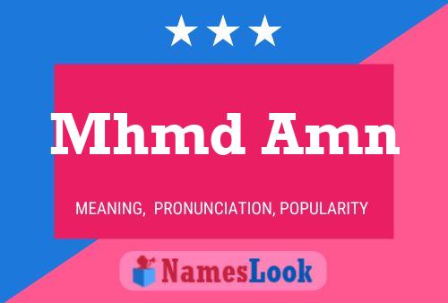 Mhmd Amn Name Poster