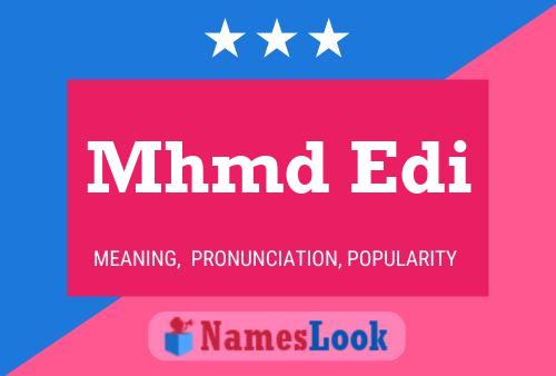 Mhmd Edi Name Poster